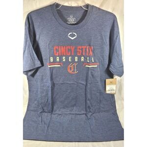 Evoshield Men's Short Sleeve T-Shirt - Blue Heather - Cincinnati Cincy Stix - L